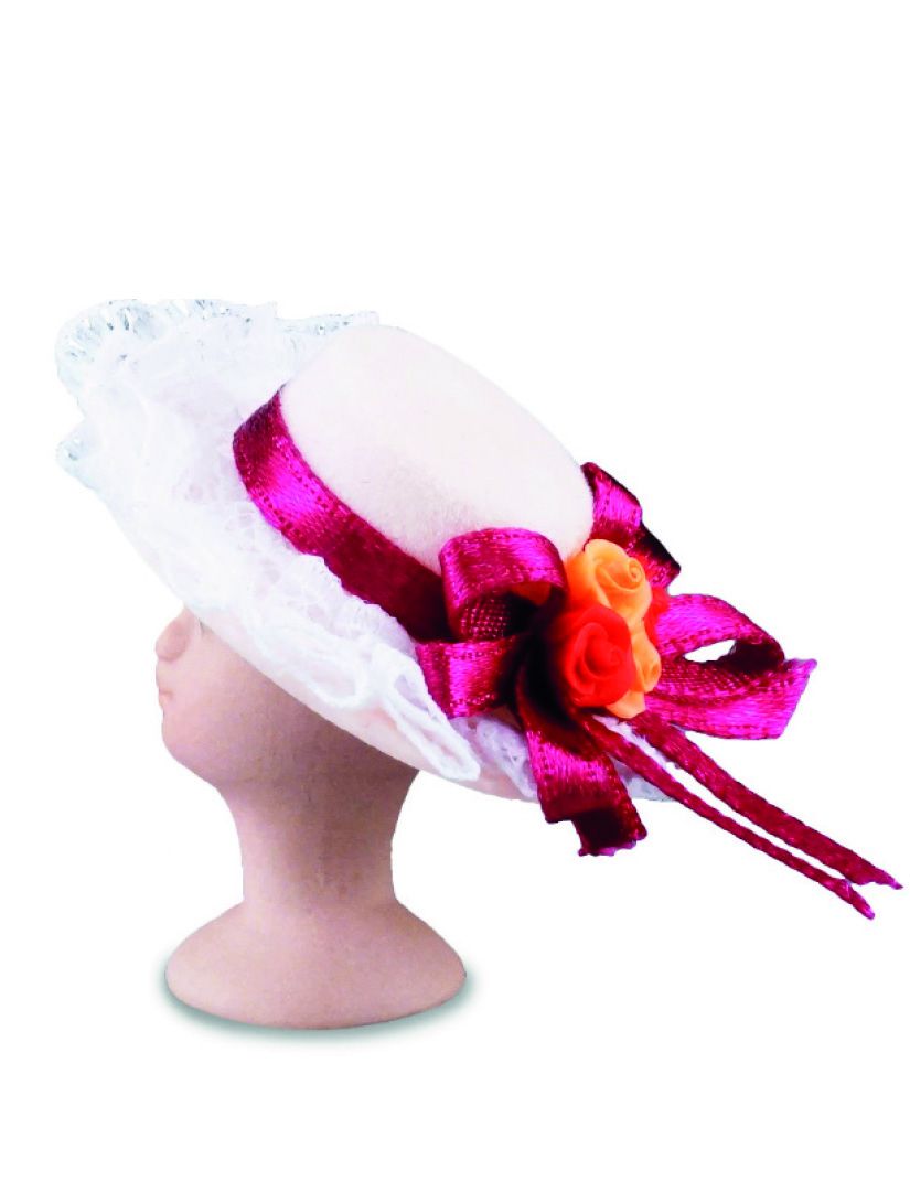 Reutter Rosa Hut mit Kopf 1:12
